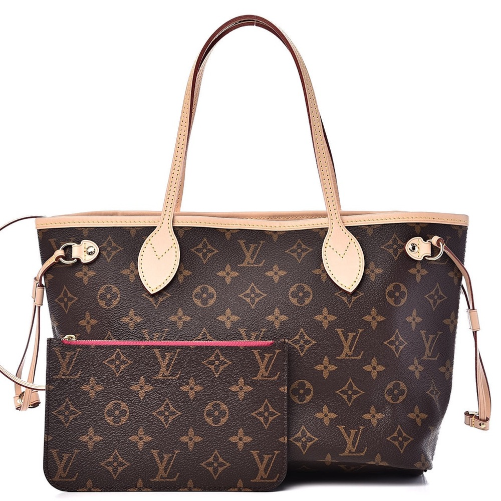 NEVERFULL W/ POUCH Auth PM Louis Vuitton Bag!